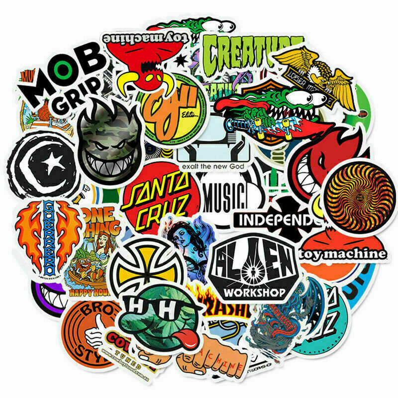 50 Pack Sticker Bomb JDM Car Motorcycle Racing Helmet Vinyl ATV UTV Decals Lot