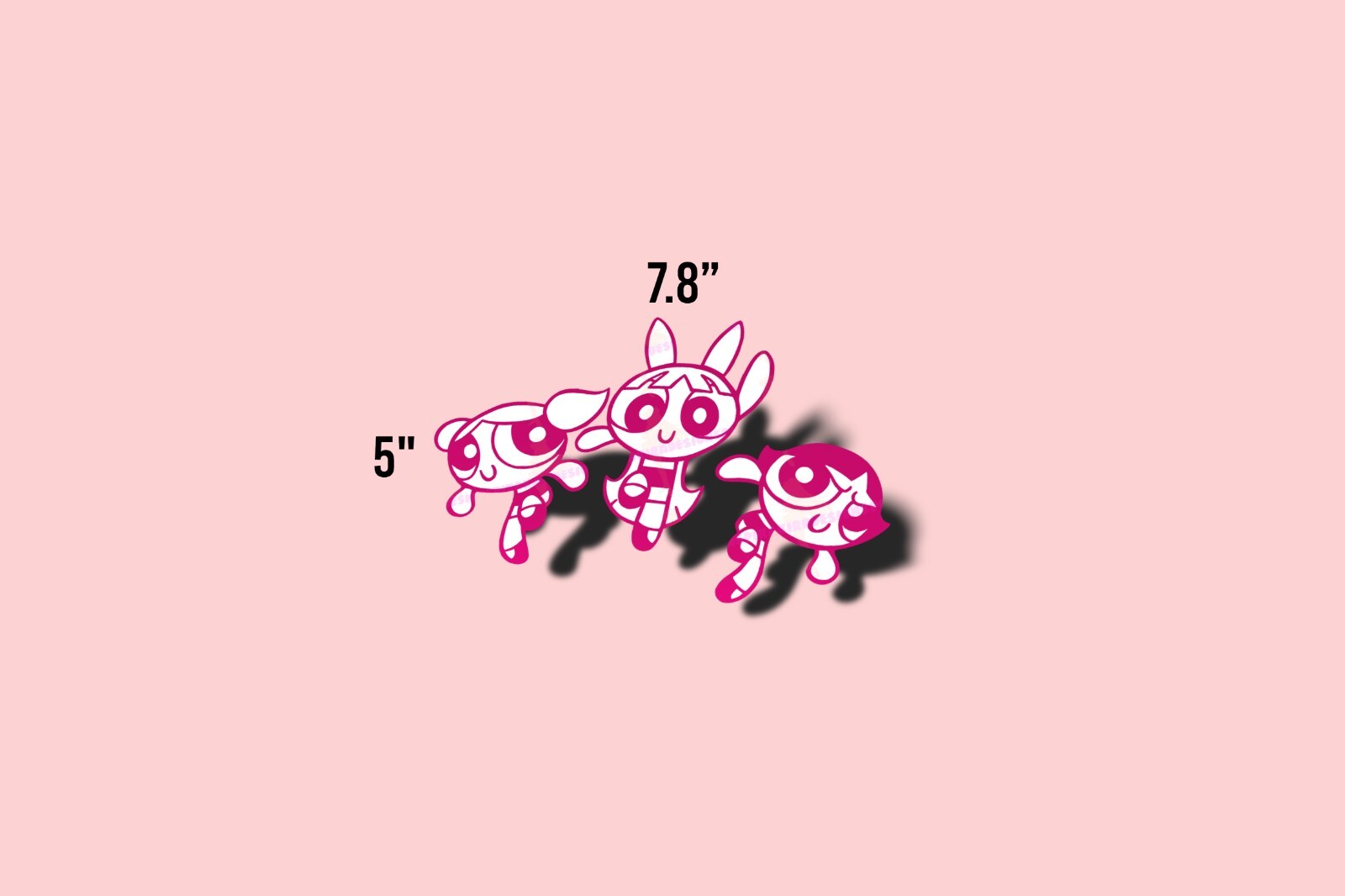Powerpuff Girls Blossom Bubbles Buttercup Anime Kawaii Funny Car Sticker Decal