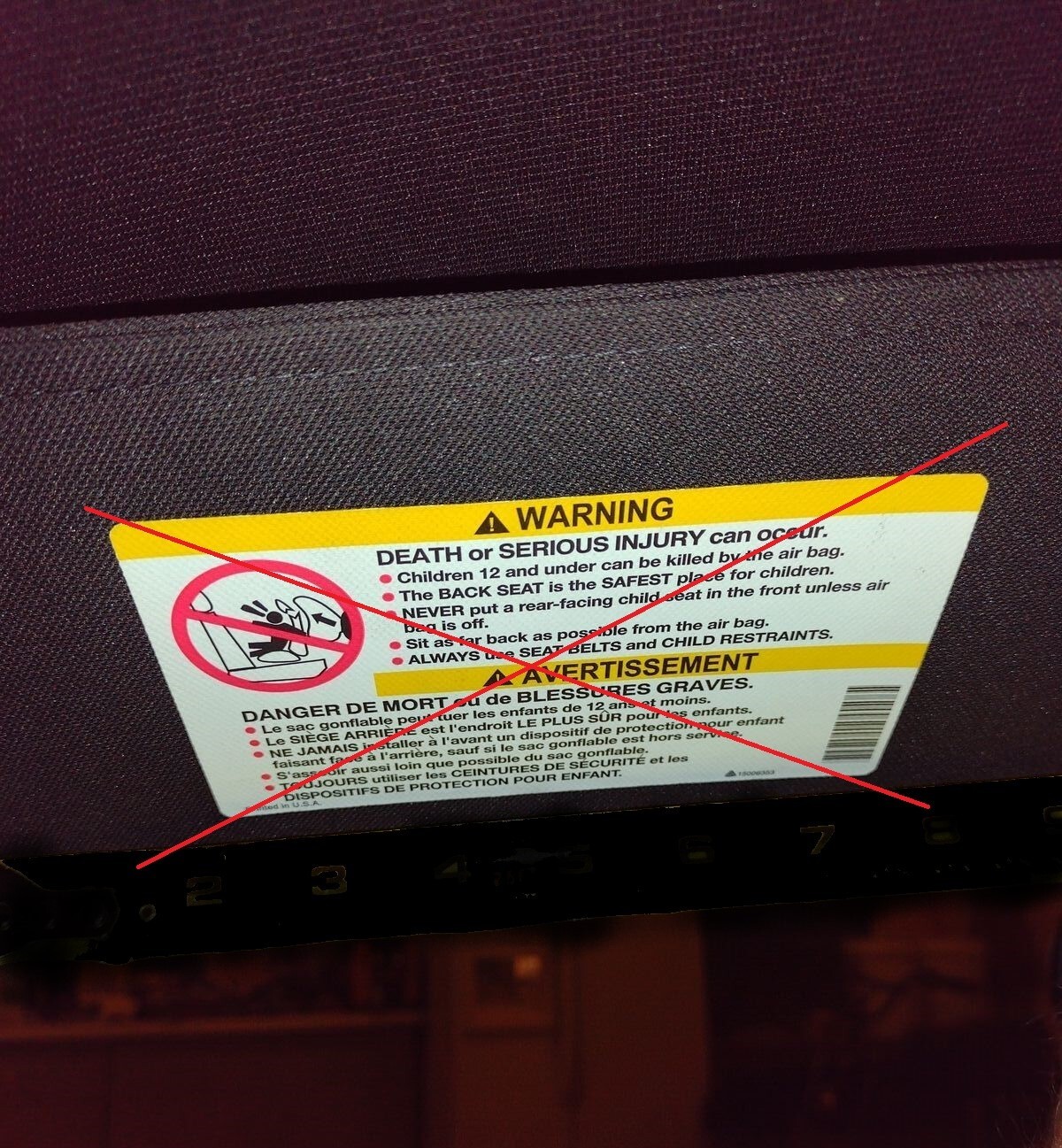 SUN VISOR WARNING LABEL COVERS 2022-2023 FORD ESCAPE ALL MODELS
