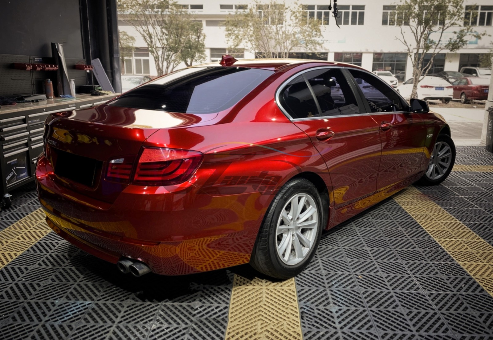 Gloss Metallic Gem Red PPF TPU Paint Protection Film Dry Wet Apply Vinyl Wrap