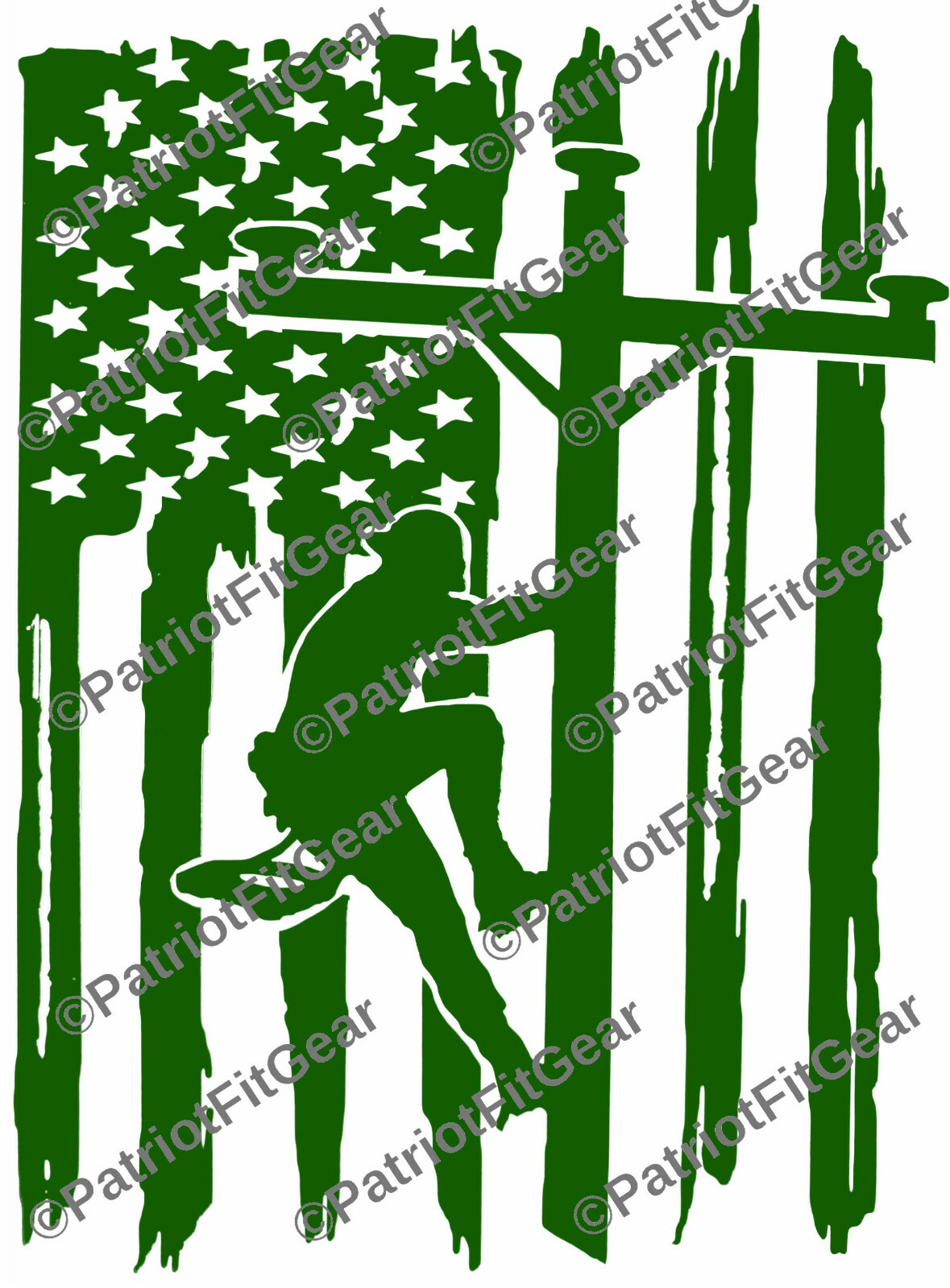 Lineman life,Line Work,Lineman,Got Power Thank A Lineman,Flag,Vinyl Decal