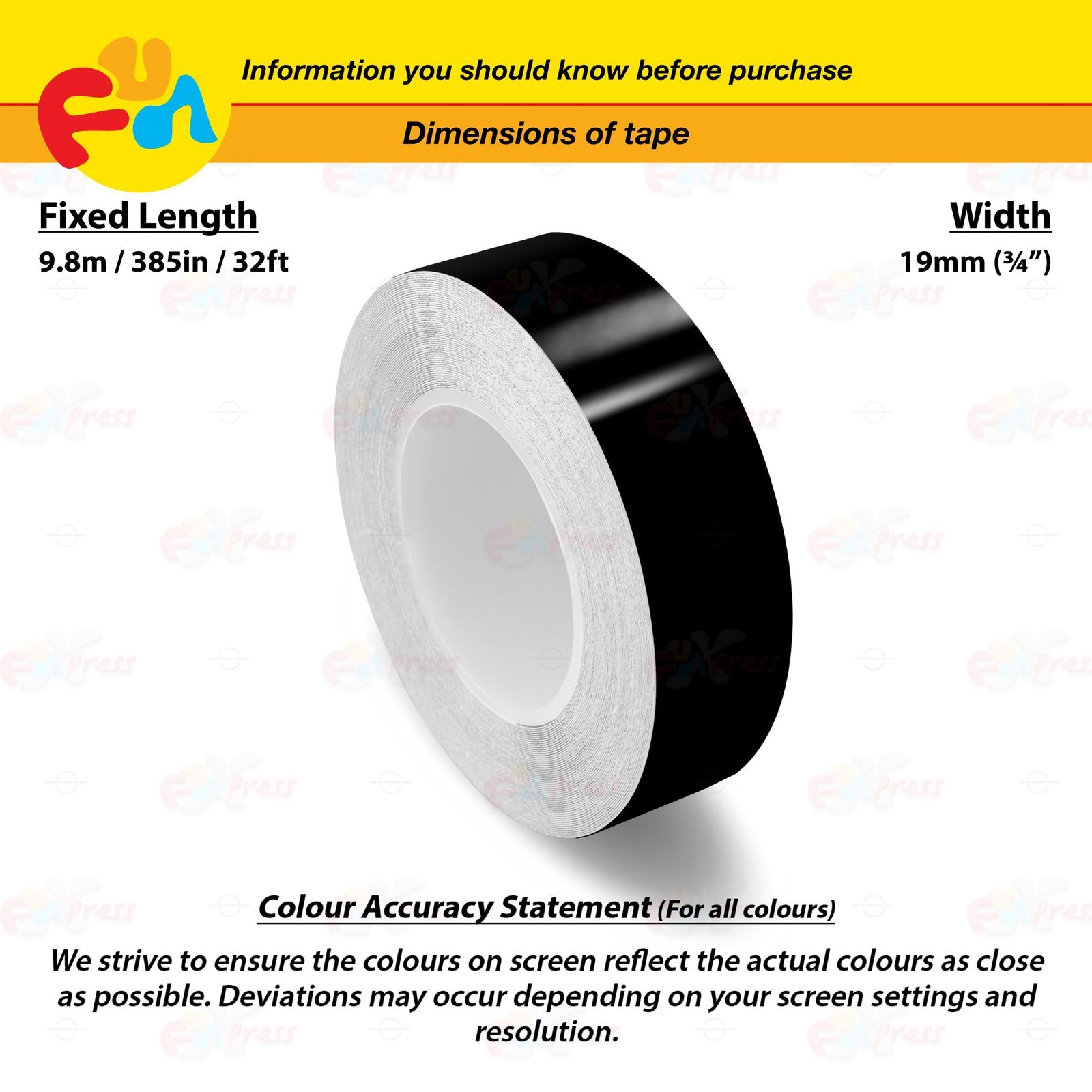 GLOSS BLACK 3/4″ PIN STRIPE Car Model Motorcycle Decal TAPE Vinyl Sticker 19mm