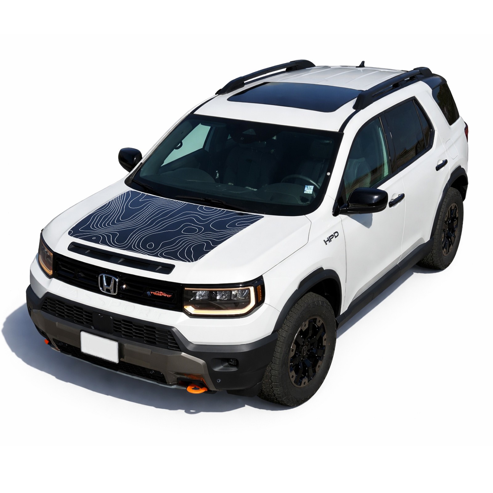 Hood Blackout Racing Stripe Decal Sticker – Fits 2025 and up Honda Passport