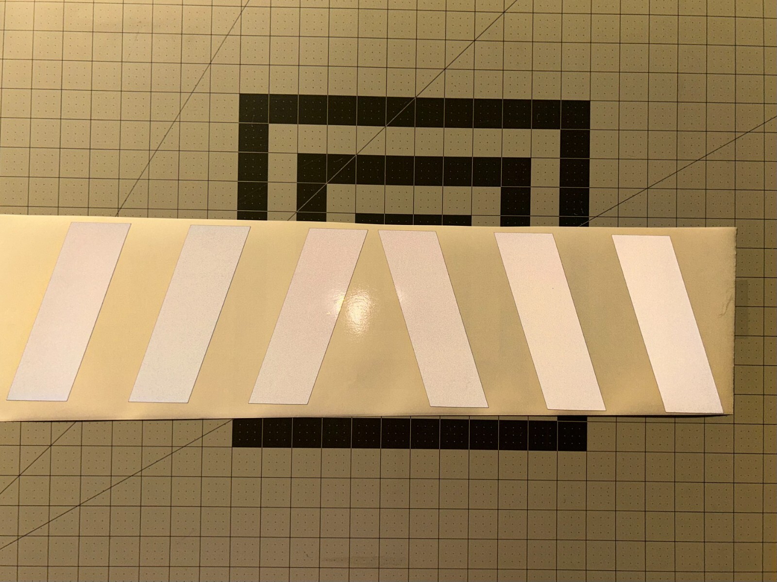 Black Reflective Chevron Car Decal Set 12″ x 6″ ( 1 Left & 1 Right )