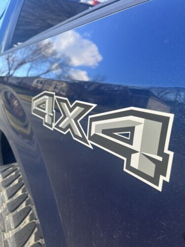 (2x) Ford F150 F250 4×4 Decals FG Stickers bed Side graphics black gray FH1A7