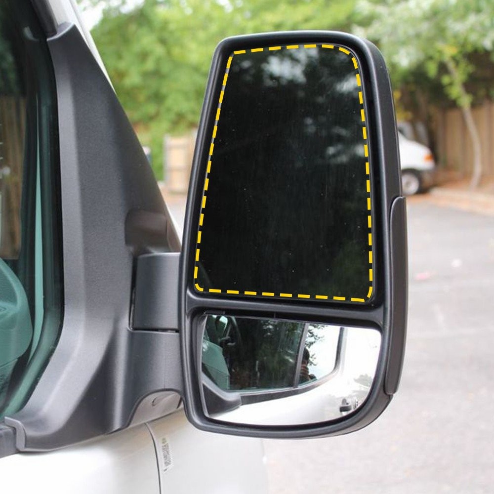 1/2Set Right Left Passenger Upper Mirror Glass for Ford 15-22 Transit T150 250 3