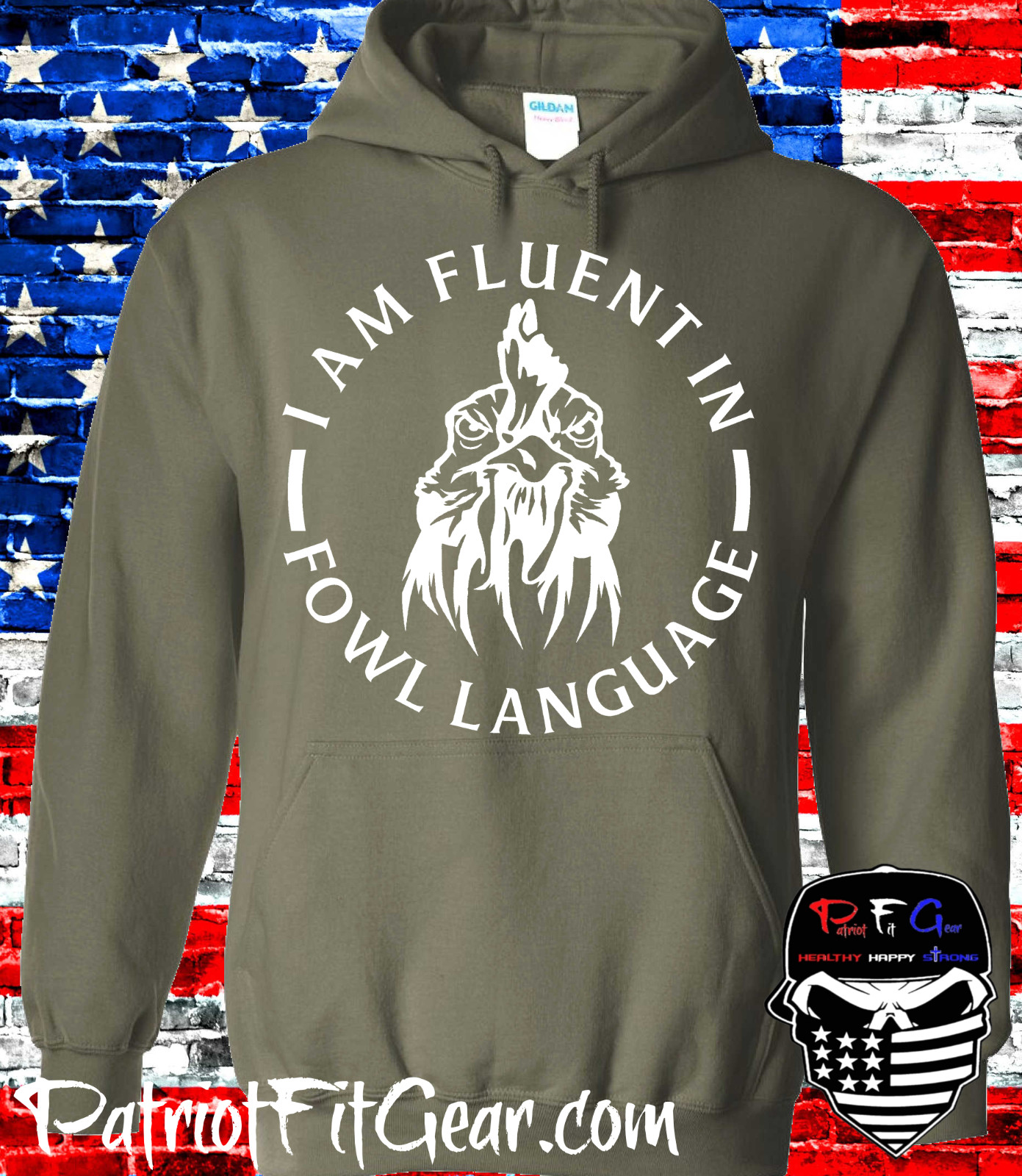 Chickens, I Am Fluent In Fowl Language, Poultry Farm, Hen, Pullet, Vinyl Decal