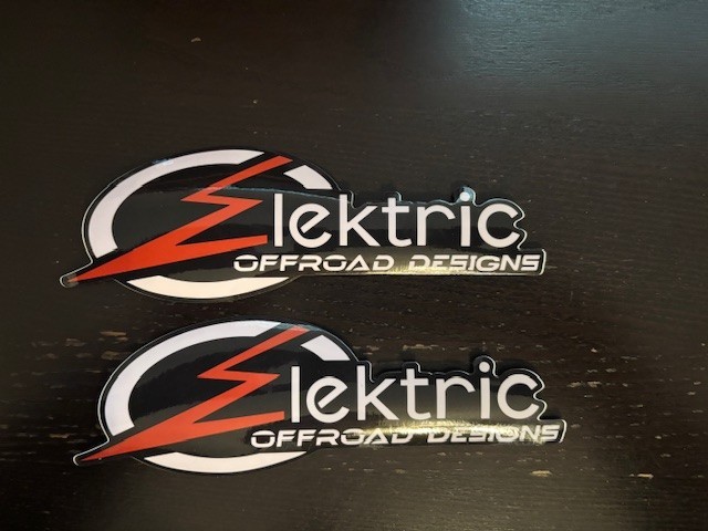 Elektric Offroad Designs 2pc Sticker Set 7×2 Standard UTV Bumpers Winch Hooks