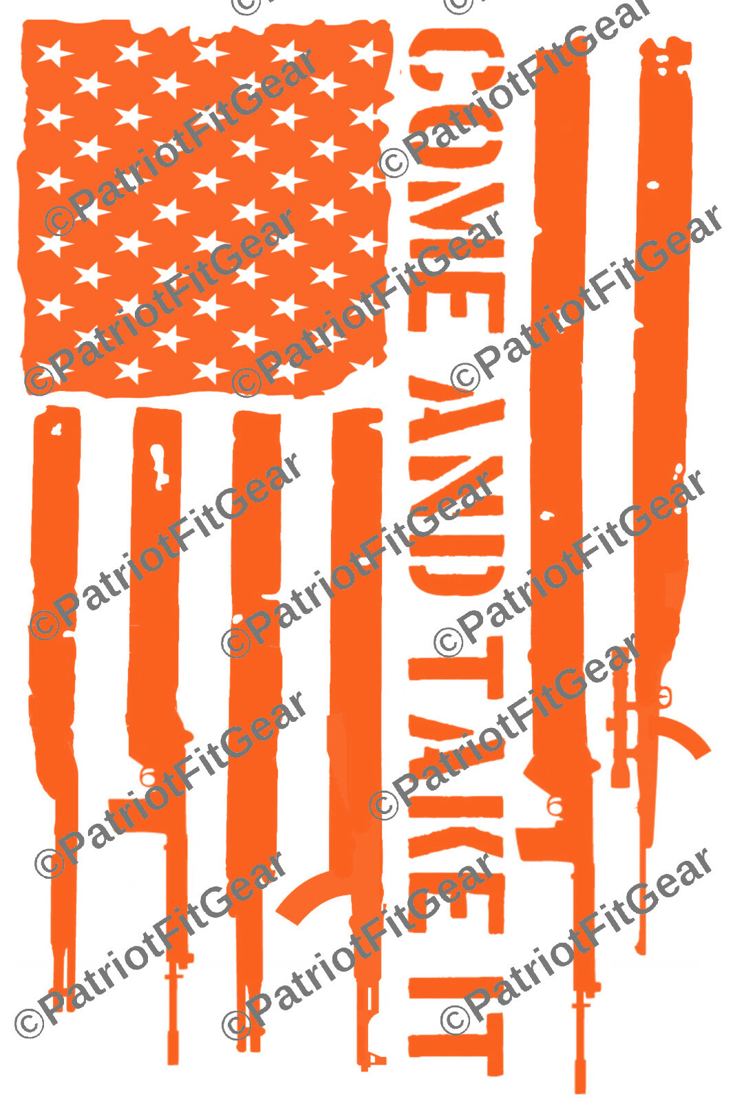 Gun Flag,Come And Take It,9″x12″,Molon Labe,Dont Tread On Me,Custom Vinyl Decal