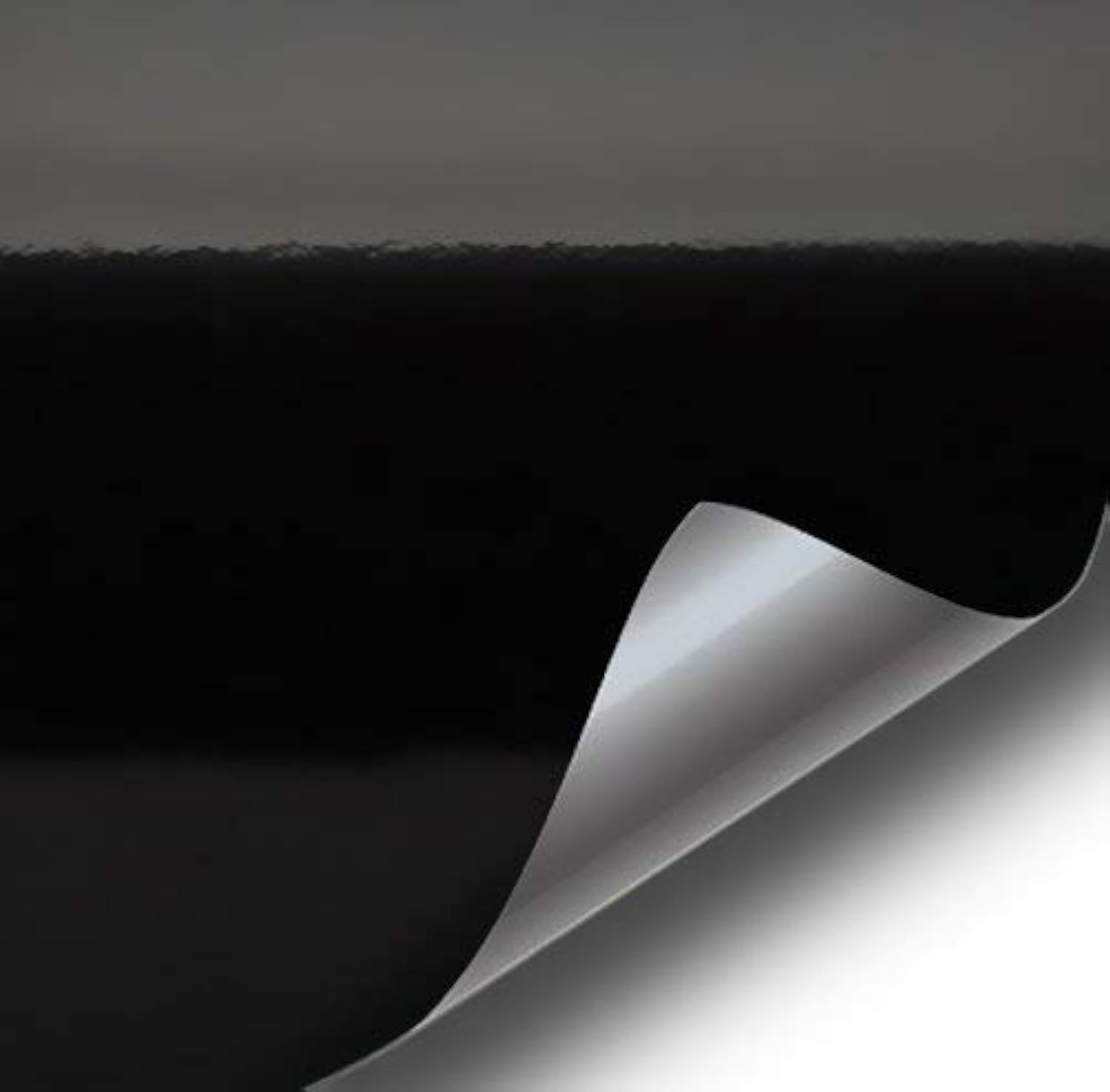 DIY Black High Gloss Vinyl Wrap 10ft x 5ft – Realistic Paint Finish, Conforms