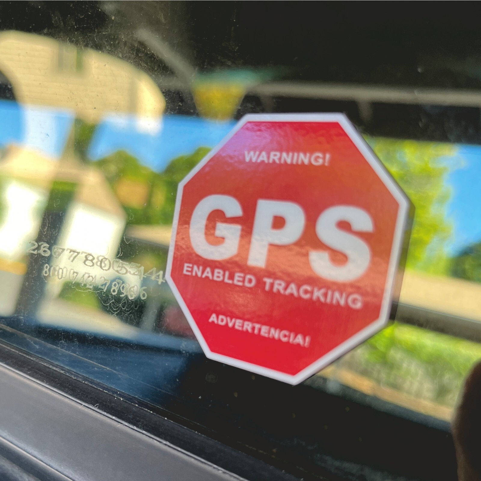 13 PACK GPS Tracking Warning Theft Deterrent Laminated Stickers High Quality