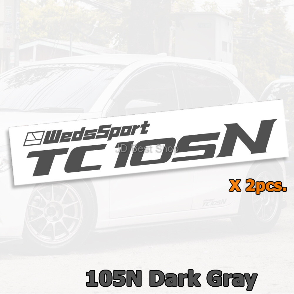 Sticker Diecut Wheels Car Racing WedsSport TC105 N X Vinyl JDM Style Jap Set 2pc