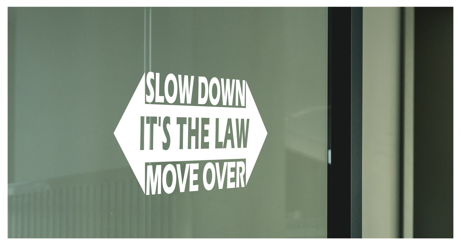 Slow Down Move Over Decal – High-Performance Vinyl Safety Sticker for Vehicles
