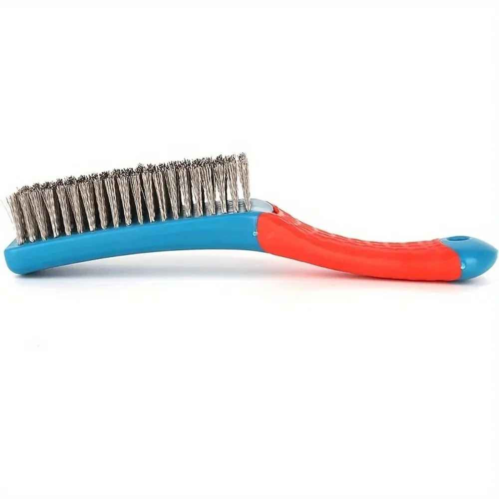 Stainless Steel Wire Brush with Ergonomic Handle for Rust & Weld Slag Removal
