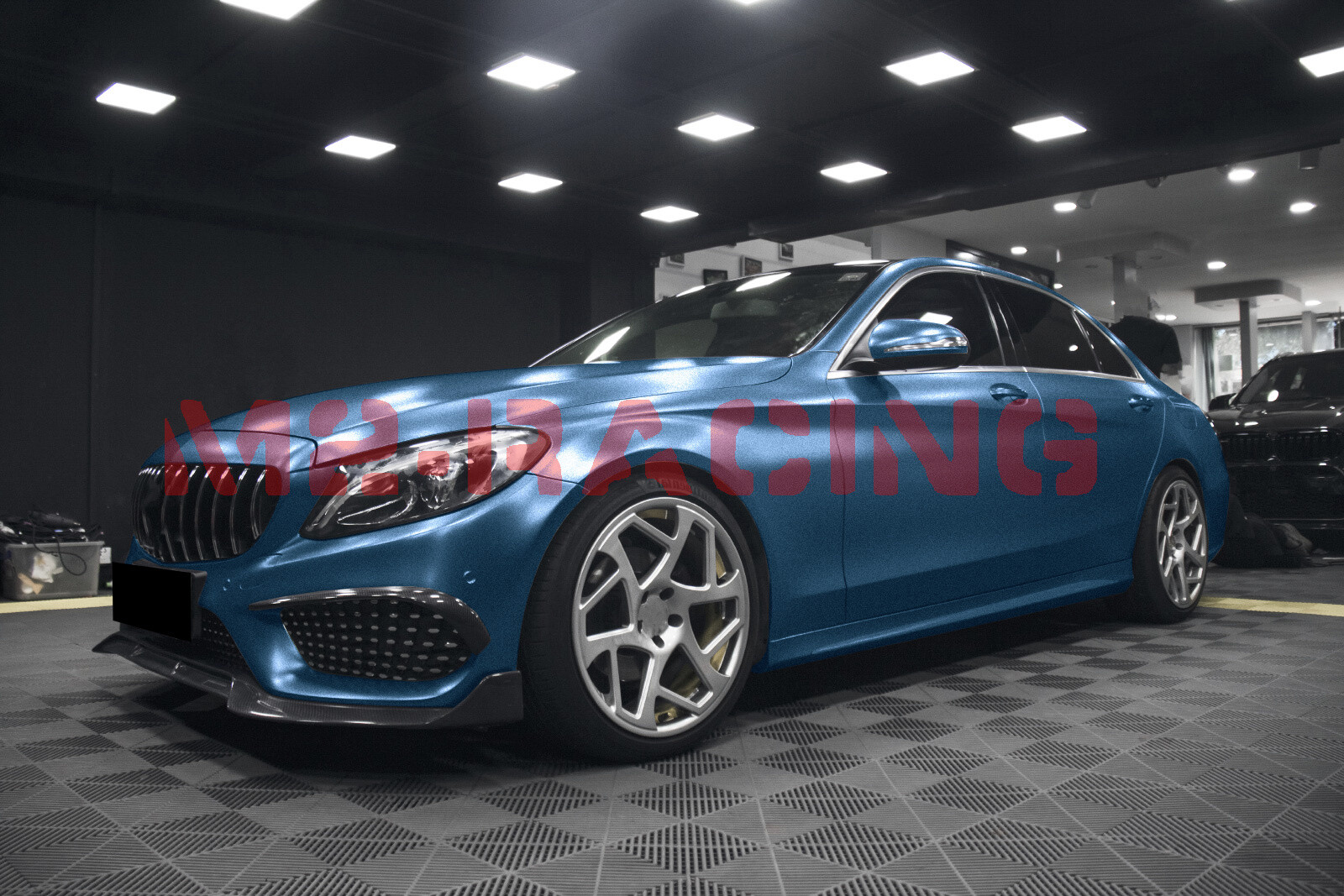 Heavy Metal Diamond Satin Storm Blue Car Vinyl Wrap Decal Sticker Sheet Film DIY