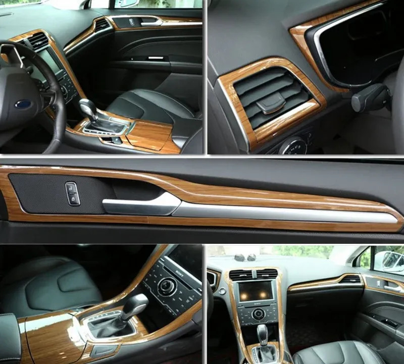Wood Grain Vinyl Wrap Film Furniture Cabinet Car Interior Bubble Free Decorative
