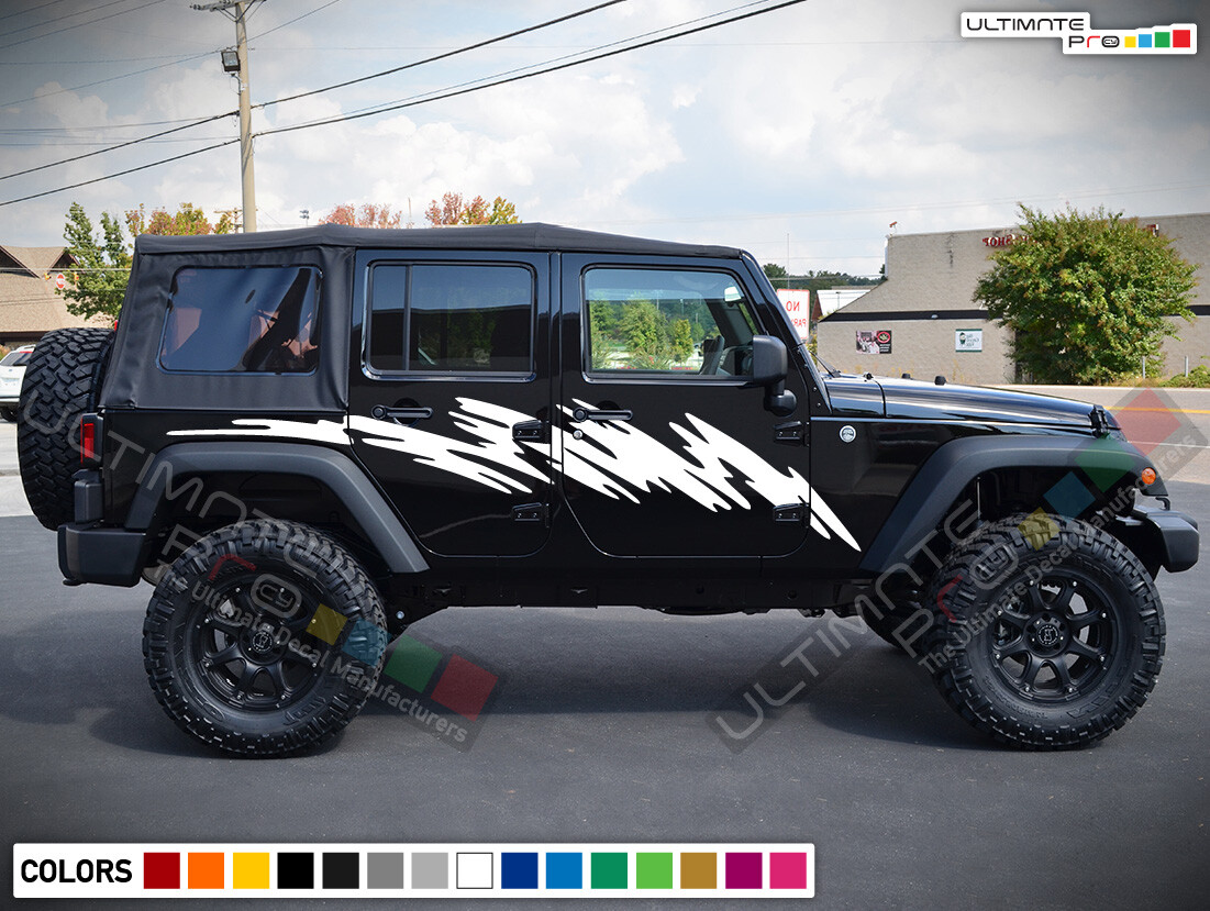 Decal For Jeep Wrangler JK JL Rubicon Sahara Willys Sport graphics design 2023