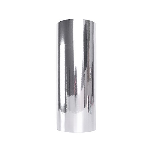 Car Vinyl Wrap Chrome Mirror Silver Self Adhesive DIY Decals Decoration 12″x60″