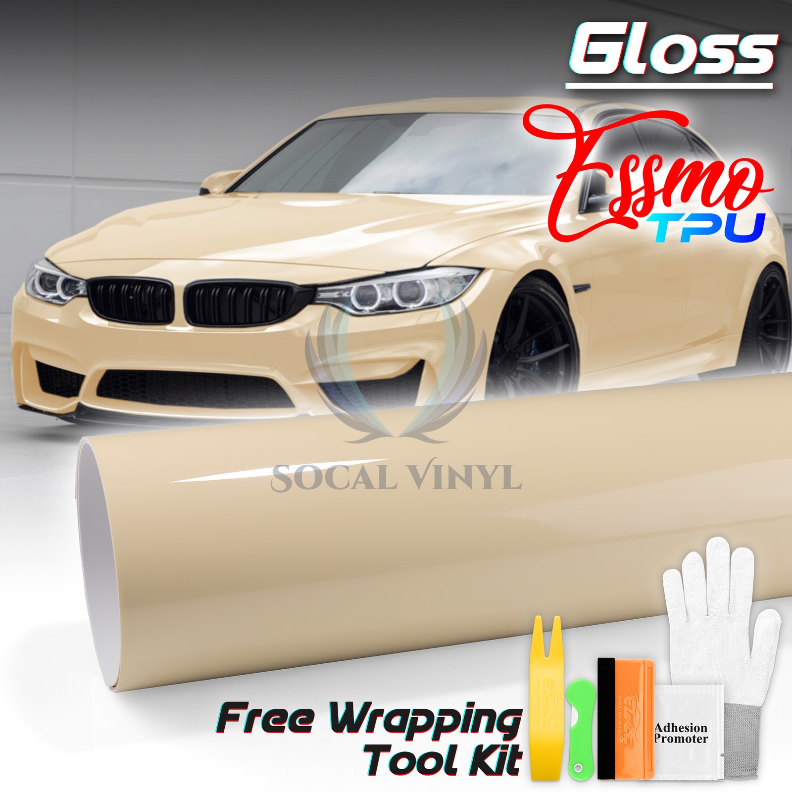 TPU Color Gloss Khaki Milan PPF Paint Protection Film Dry Wet Apply Vinyl Wrap