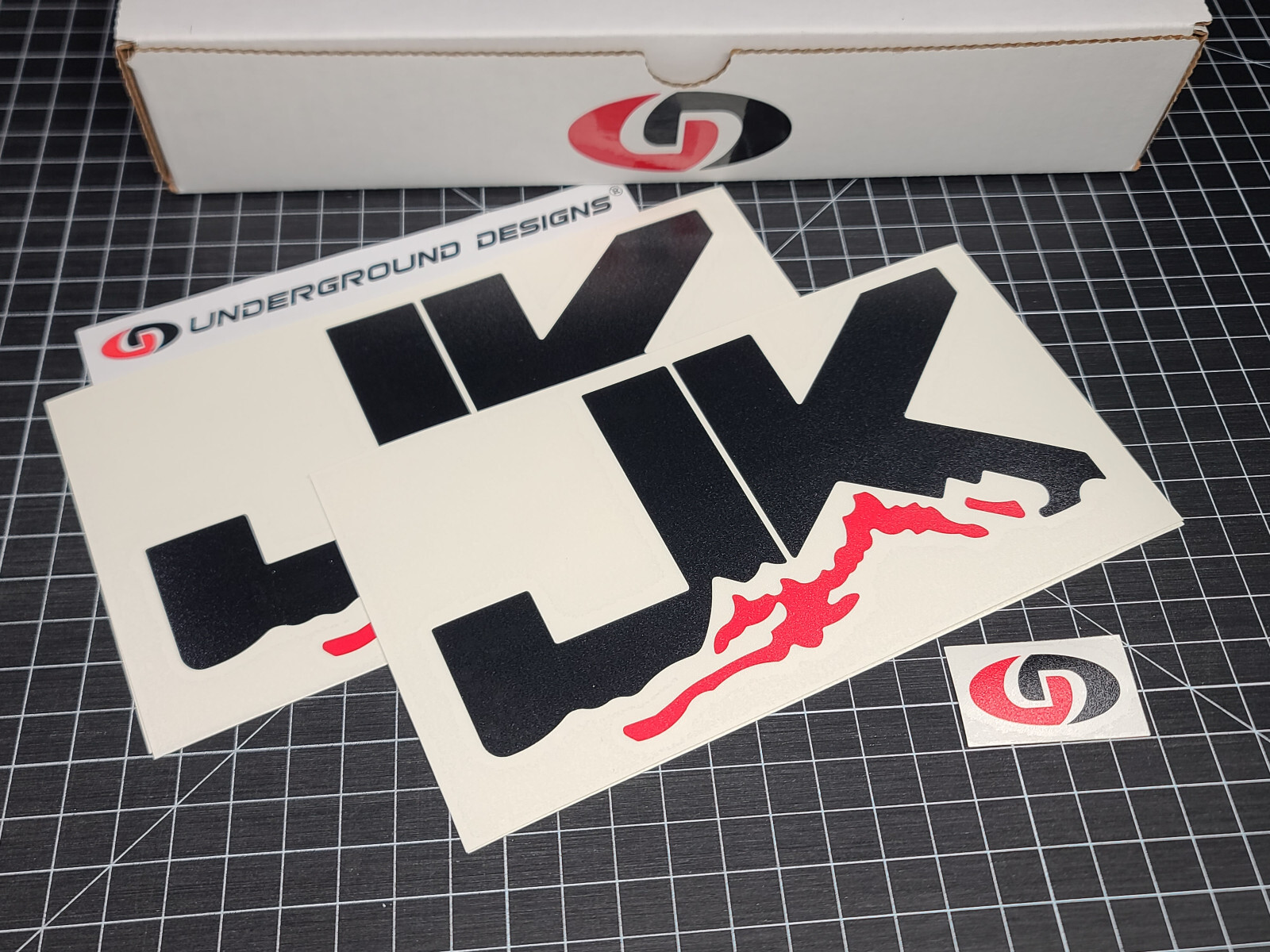 JK Decals (2pk) Mountain Scape Fender Window Stickers Fits 2007-18 Jeep Wrangler