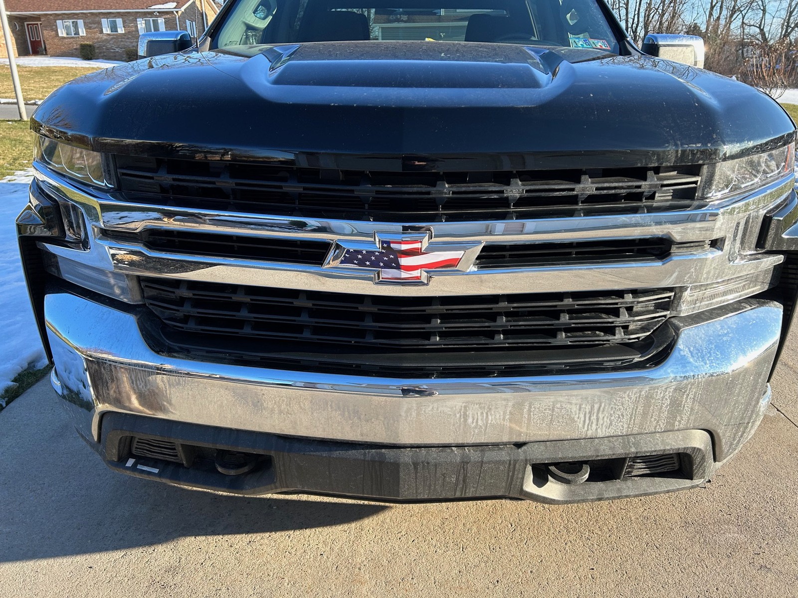 2019-2025 Chevy Silverado American Flag Bowtie Overlay Decals Set 2 (DIY)
