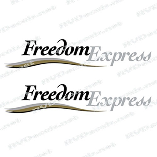 Freedom Express Logo (set of 2) RV Decal Kit-7 YR OUTDOOR 3M VINYL!
