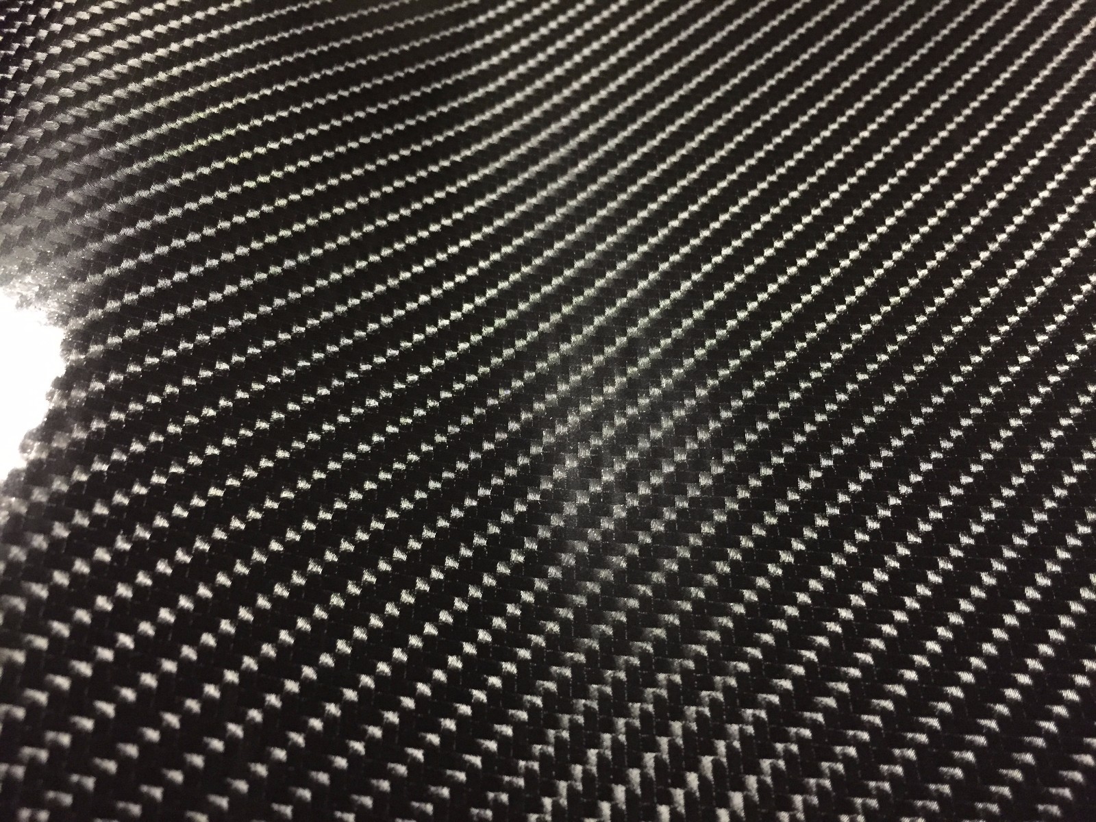 6D Black Glossy Carbon Fiber CF 36″x60″ Vinyl Car Wrap Film Sticker Decal Sheet