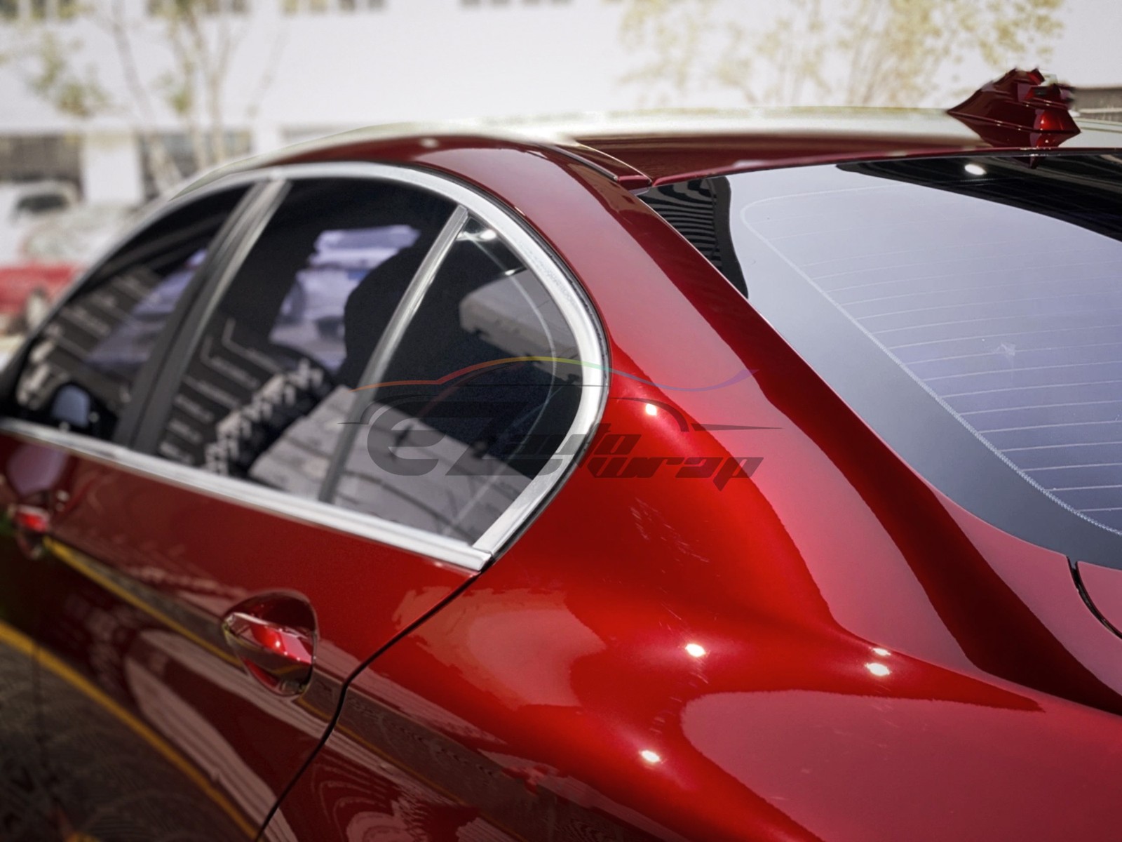Gloss Metallic Gem Red PPF TPU Paint Protection Film Dry Wet Apply Vinyl Wrap