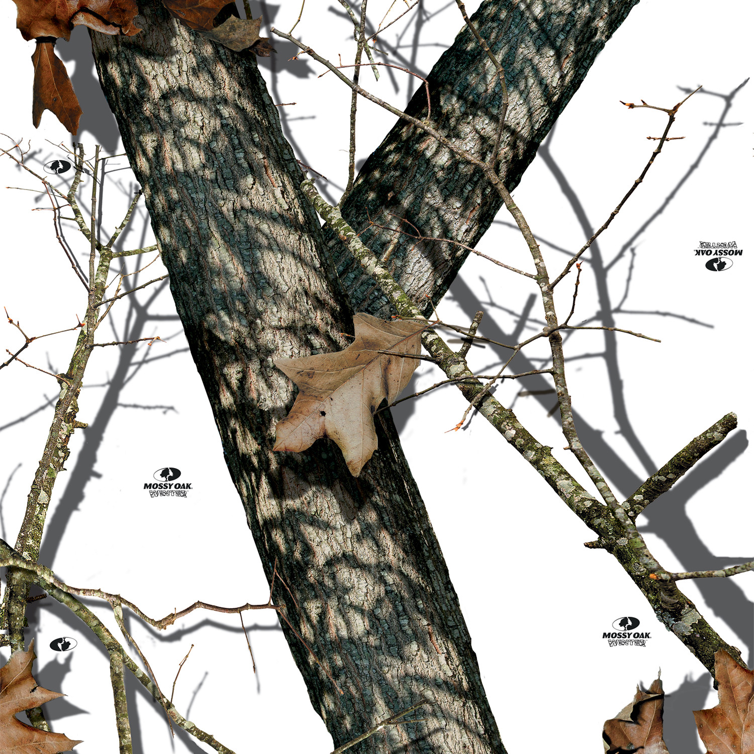 Mossy Oak Winter vinyl Wrap air release MATTE Finish 12″x12″