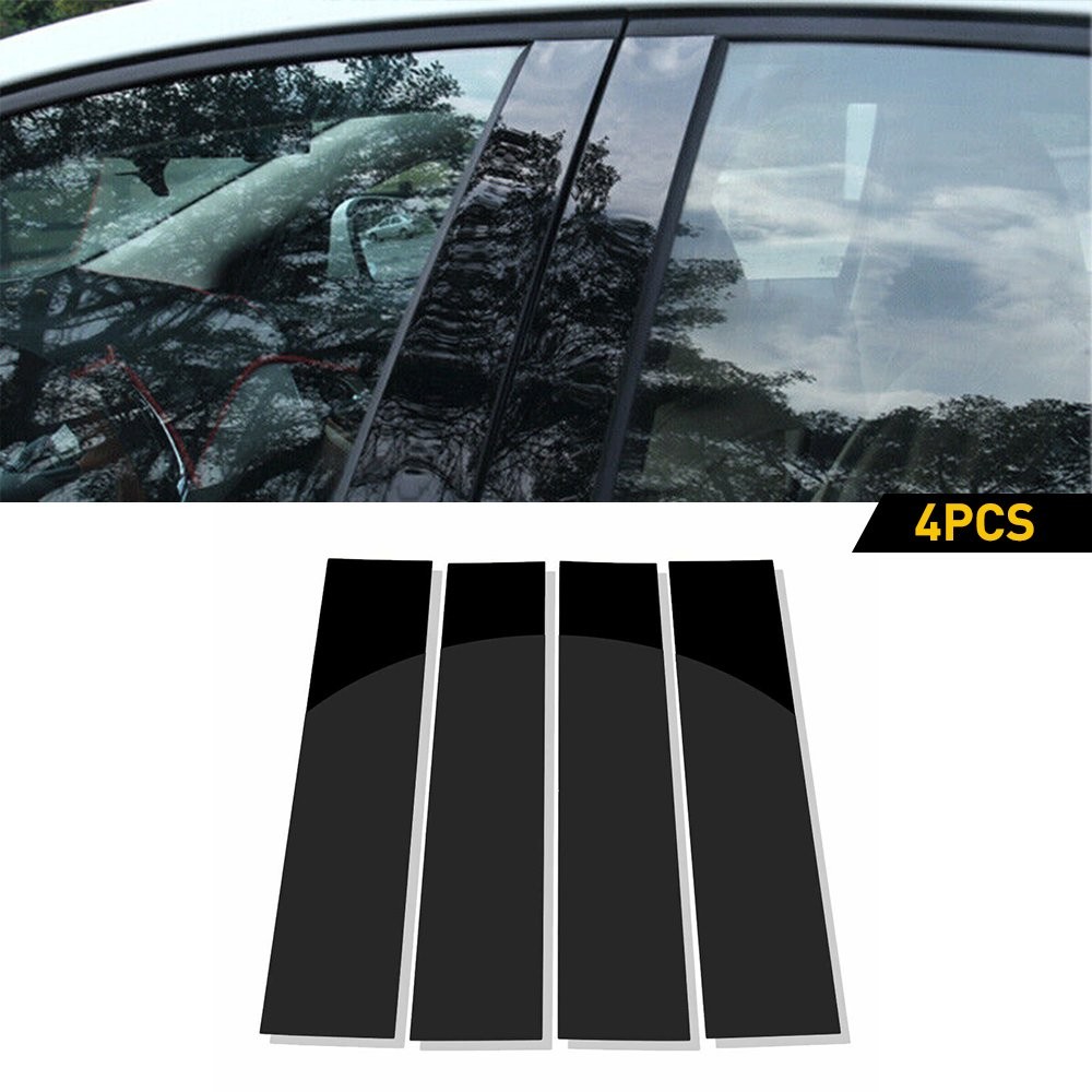 4/8x Pillar Posts For 2004-2014 Ford F150 Chrome Extended Crew Cab Window Trim J