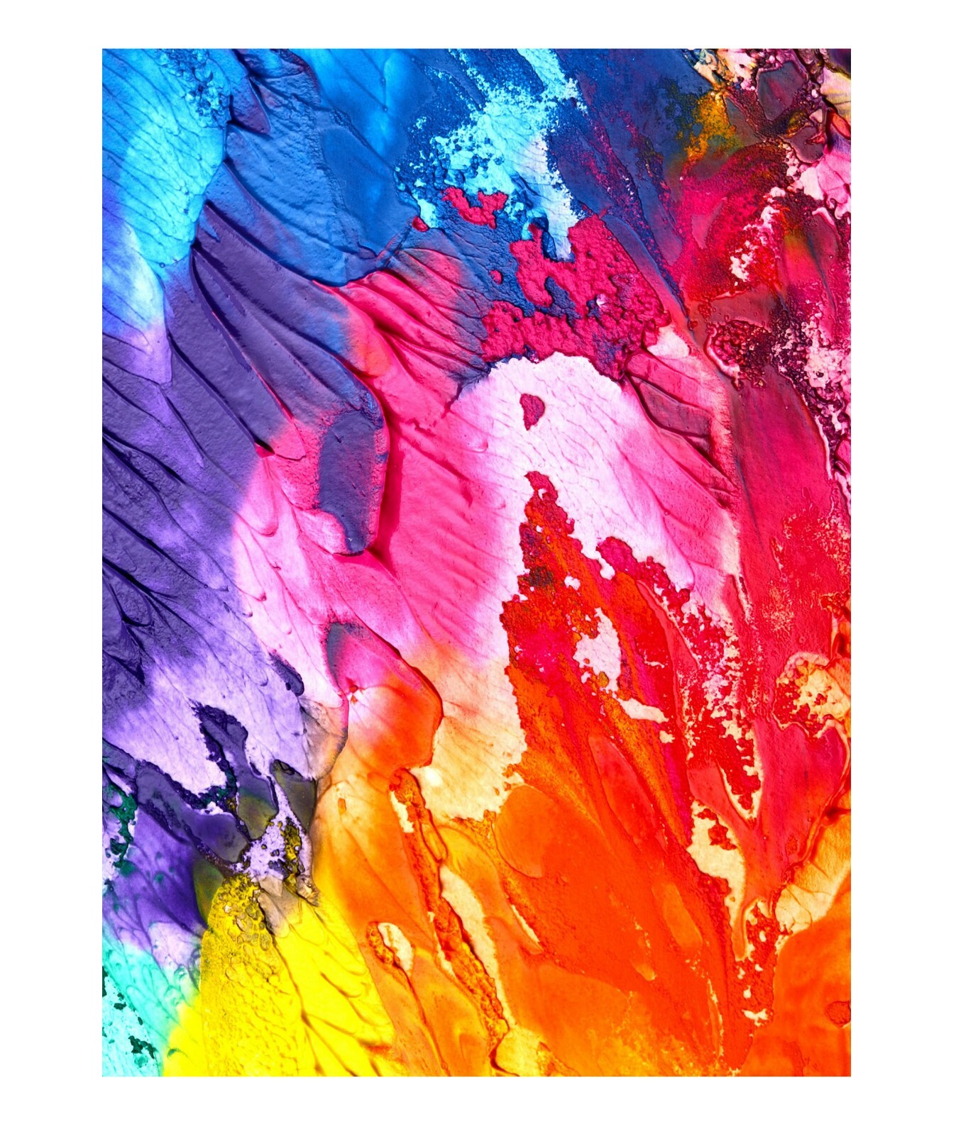Paint Splatter Abstract Art Vinyl Wrap Sticker Bomb Sheet For Accessories, Ect.