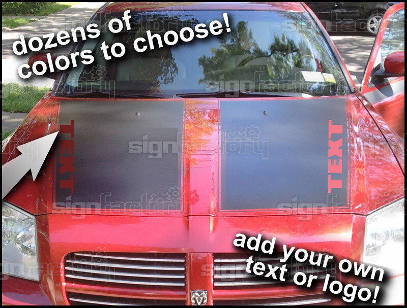 Custom Vinyl Hood Racing Stripes Fits 2005 – 2007 Magnum RT SXT SE