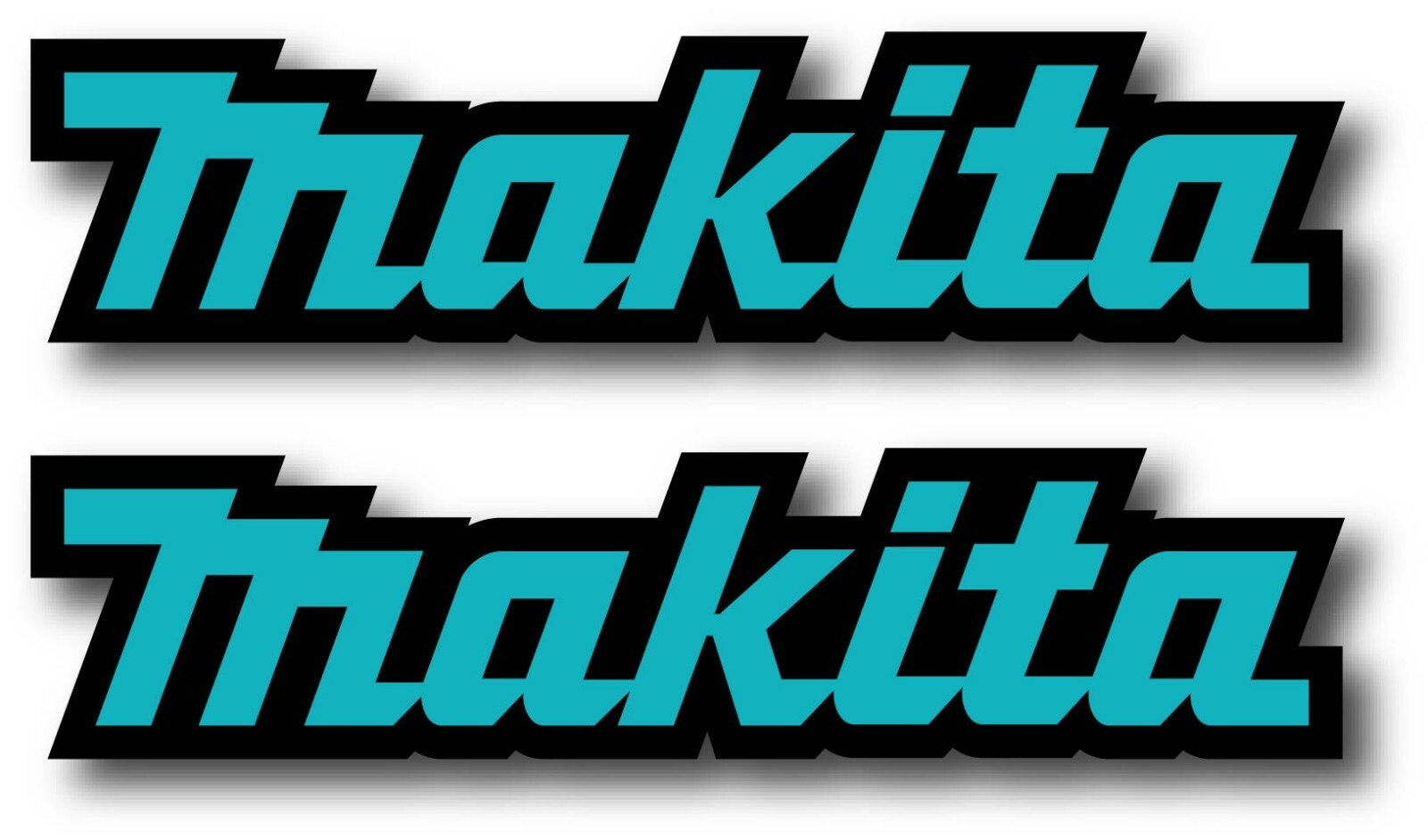 2X MAKITA DECAL STICKER US MADE TRUCK VEHICLE CAR WINDOW POWER TOOLS CONSTRUCT