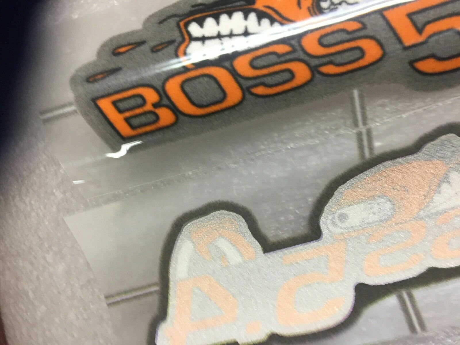 New LA West Conversion 97-03 Ford F-150 Boss 5.4L Iron-on Decals Orange/Gray