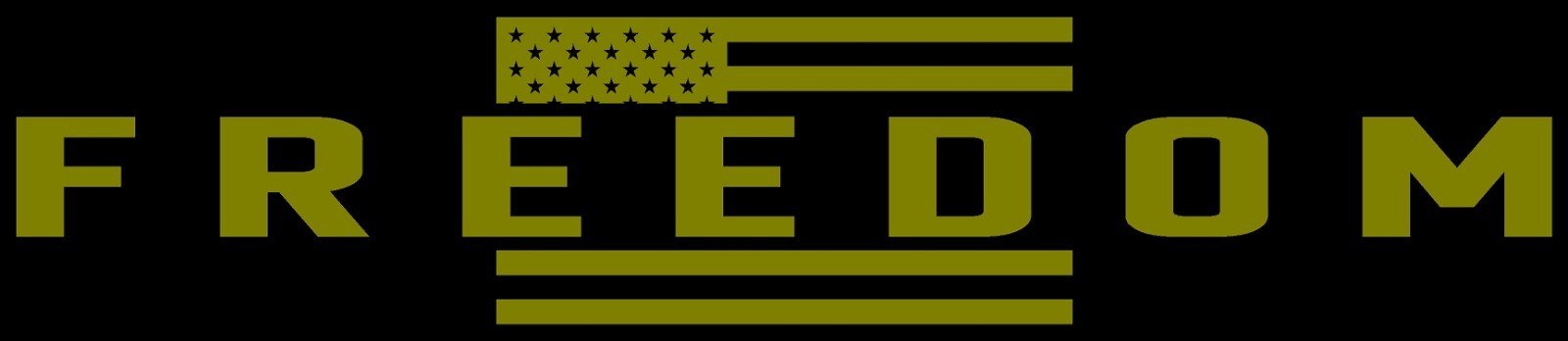 Freedom American Flag Partial Die Cut Vinyl Decal Multiple Sizes Multiple Colors