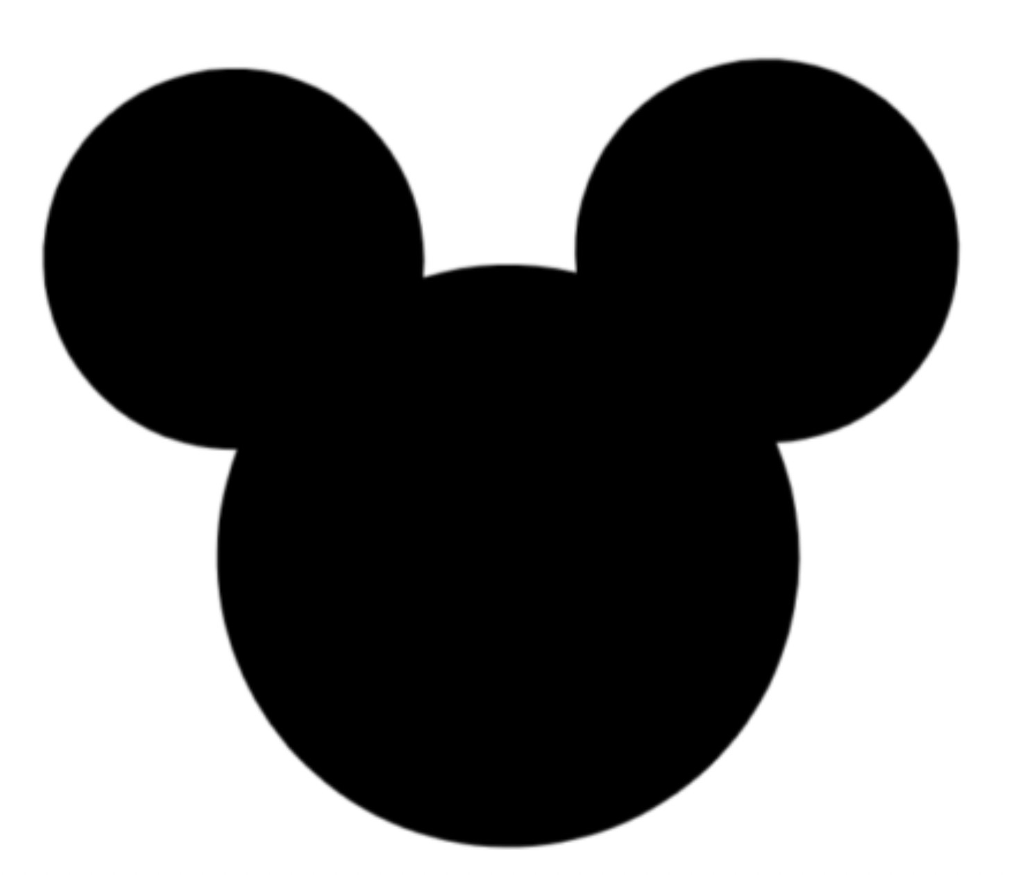 Mickey Mouse Disney Die-cut Vinyl Decal Sticker Logo Ears Shape truck Car Window