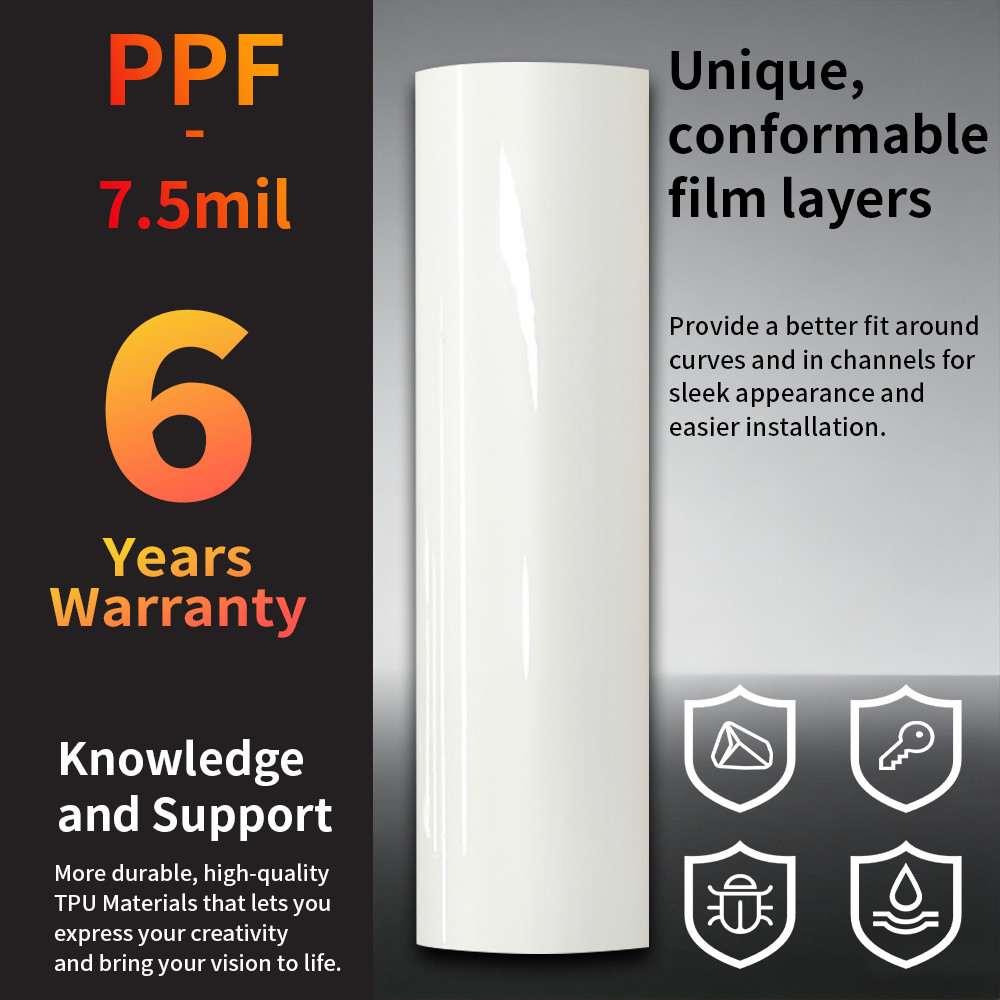 PPF Clear Paint Protection Vinyl Film Wrap Gloss TPU Car Scratch USA