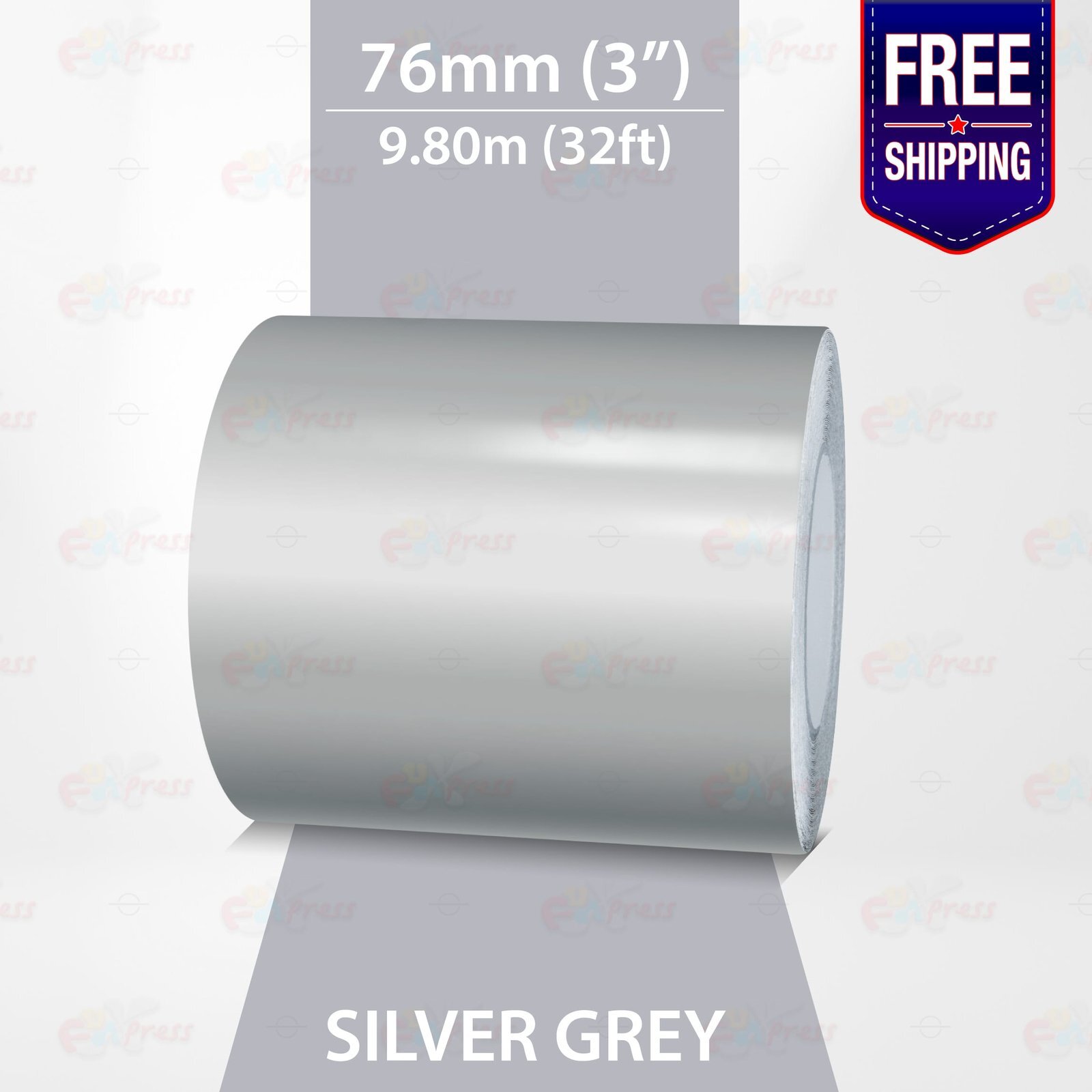 SILVER GRAY 3″ PIN STRIPE Car Model Motorcycle Decal TAPE Vinyl Sticker 76mm