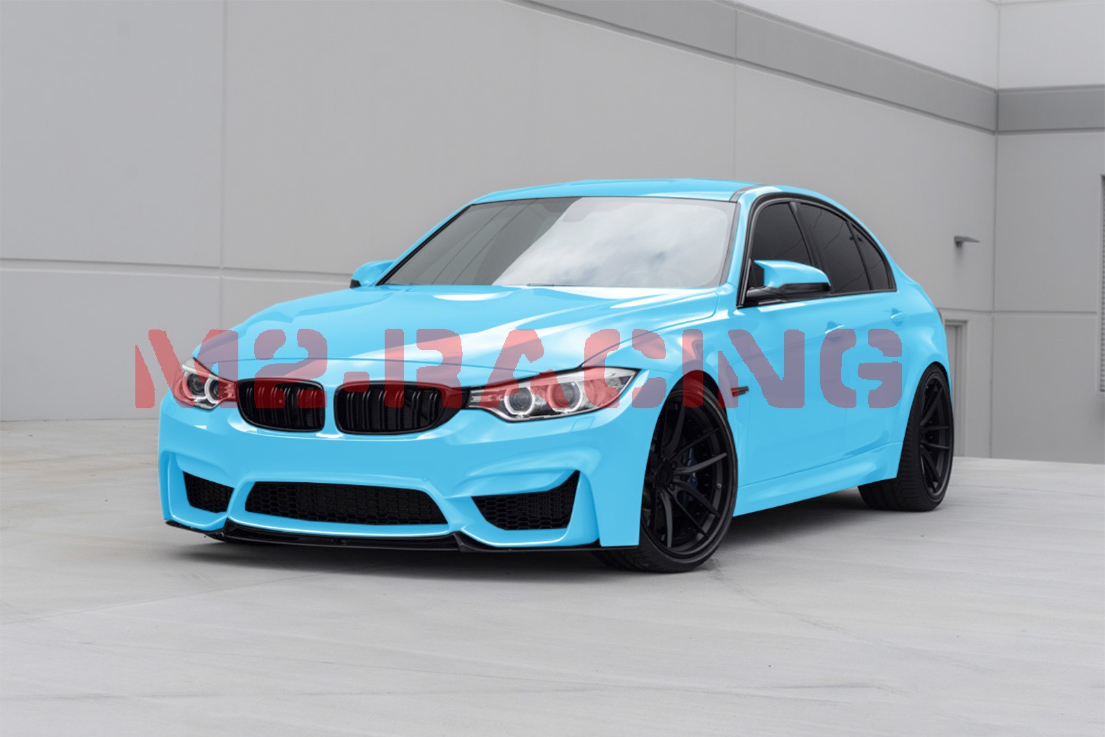 2pcs 4″x8″ Sample PPF Paint Protection Gloss Light Blue Invisible Scratch Shield