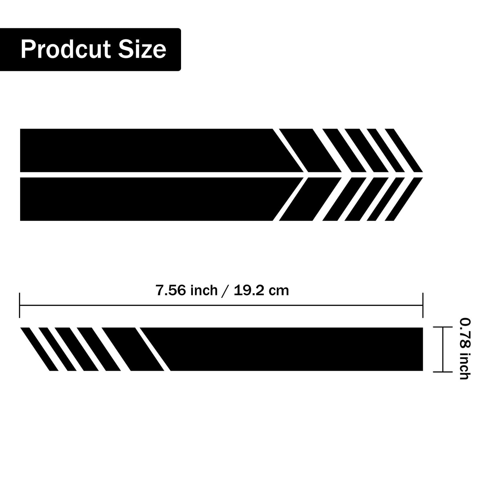 SINGARO Car Exterior Accessories Rear View Mirror Stickers Decor Black
