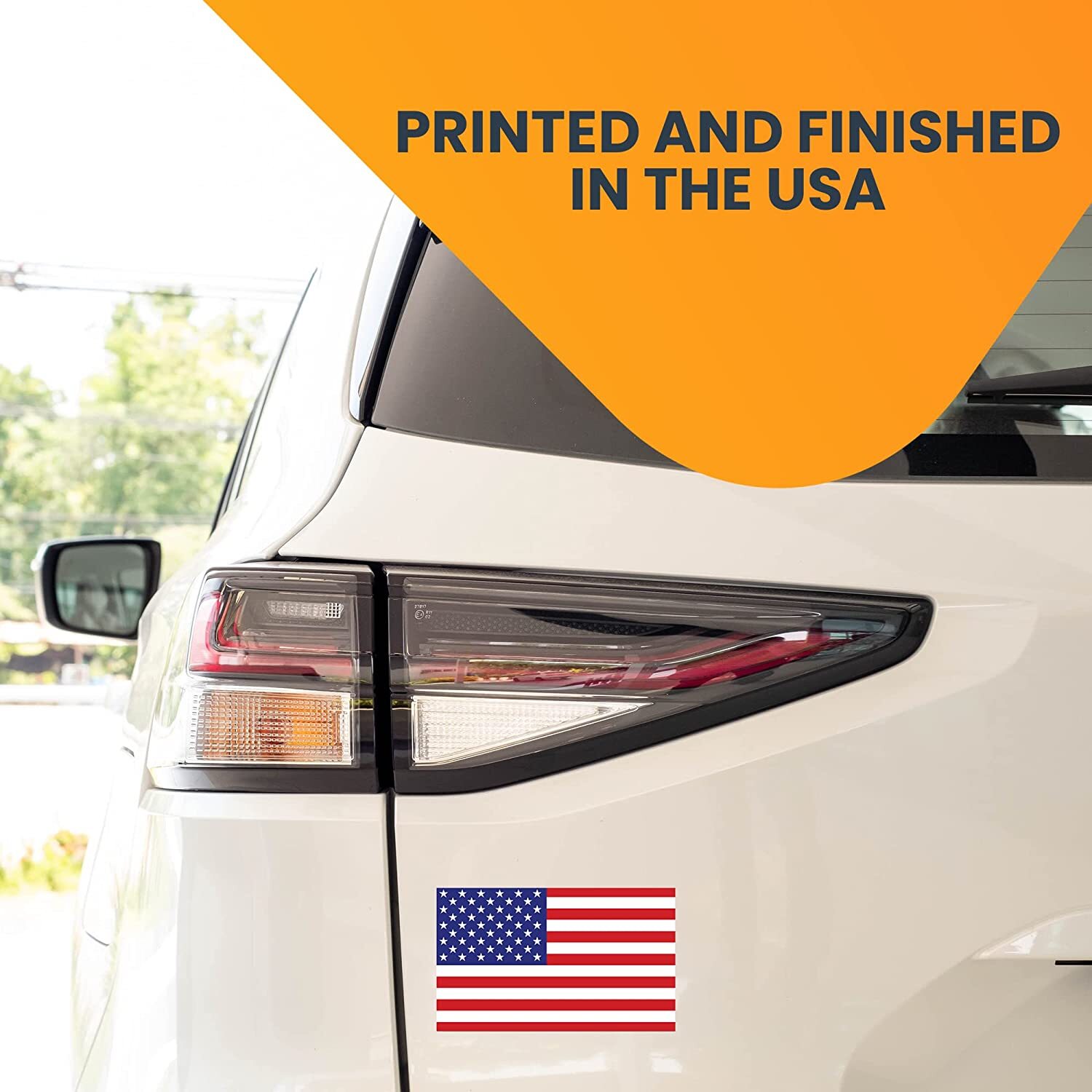 American Flag Magnet Decal 3×5 Inches Automotive Magnet for Car Truck SUV 2 Pack