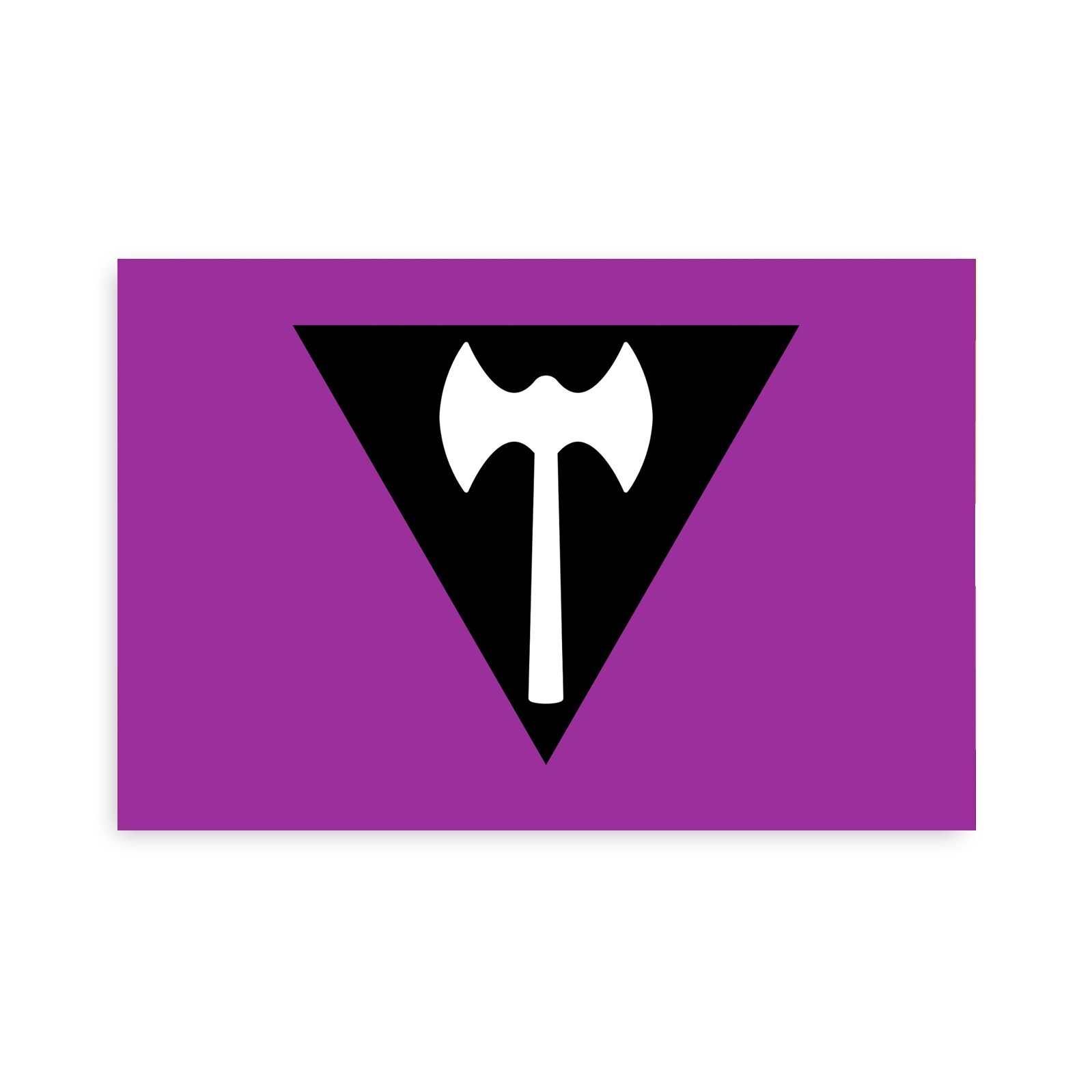 Labrys Lesbian Pride Flag Sticker – [4” x 6”]