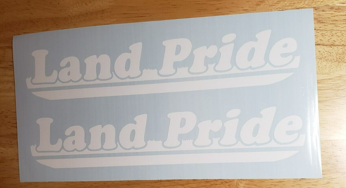 Land Pride Attachments 24” Decals x2 Farm Equipment Decals Stickers FAST USA