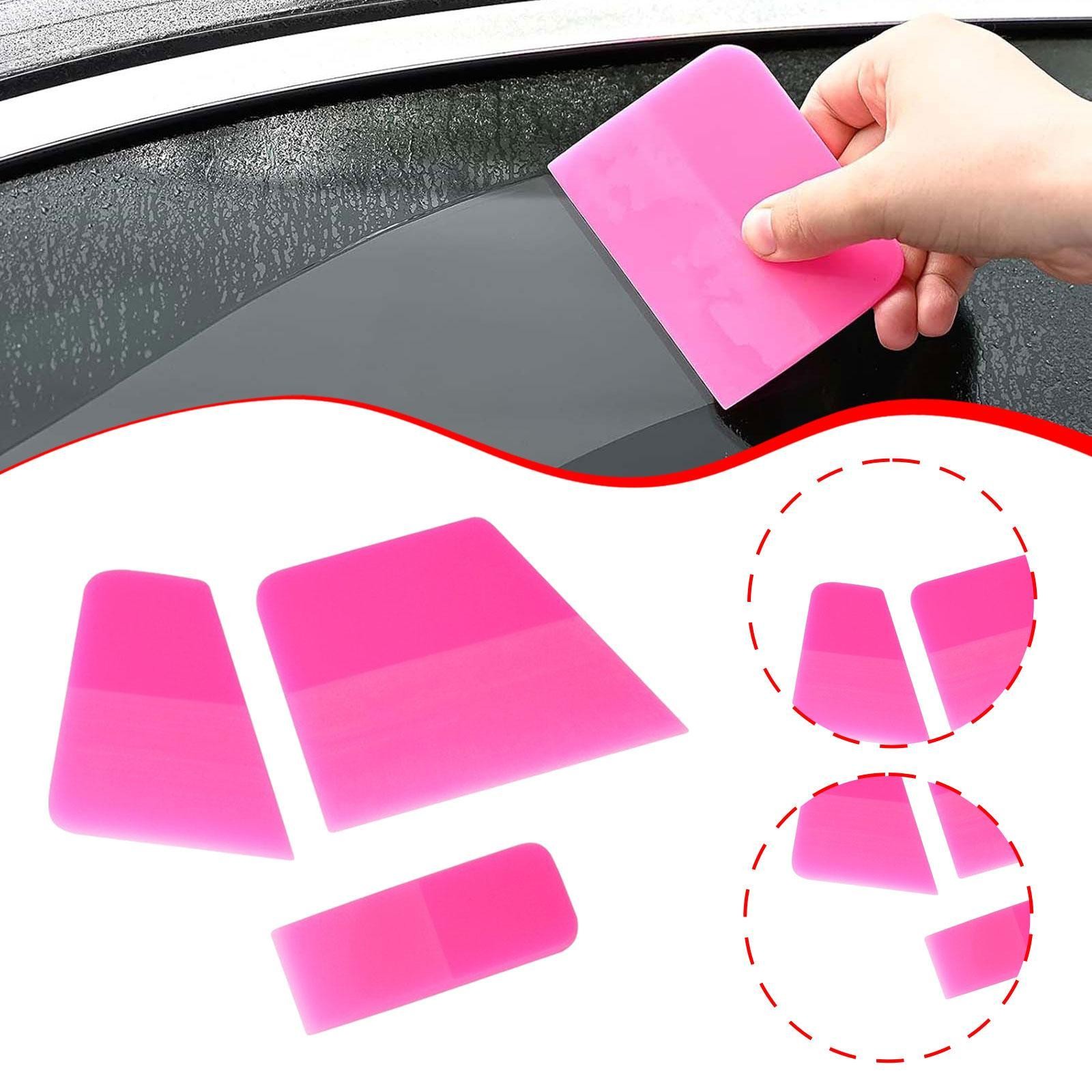 3Pcs Generic Rubber Squeegee Window Film Squeegee Graphic Decals Tool for Car