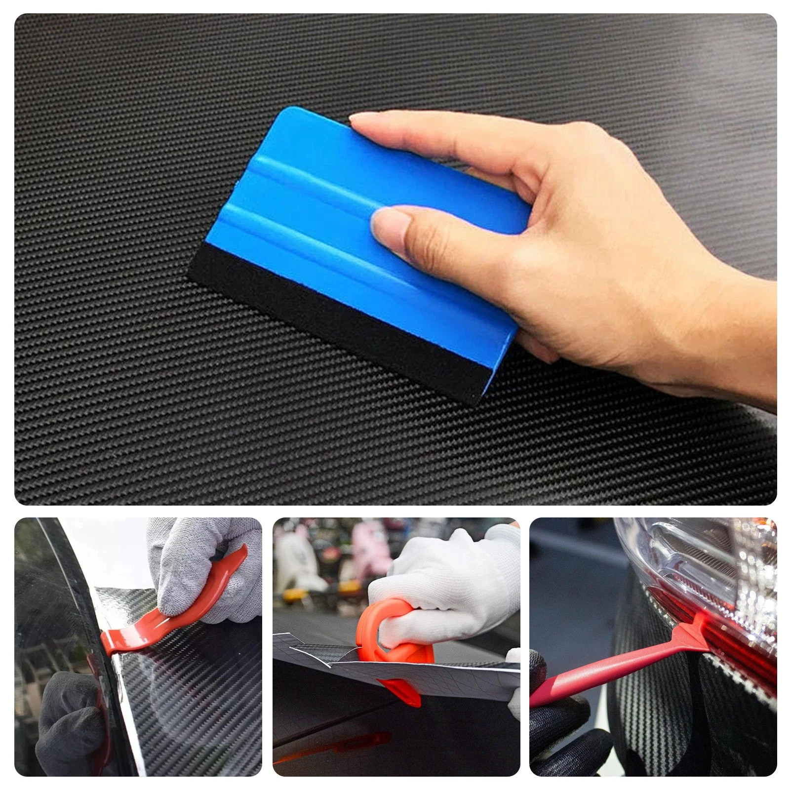New Vinyl Squeegee Kit Car Wrap Application Tools Window Tint Film Installation