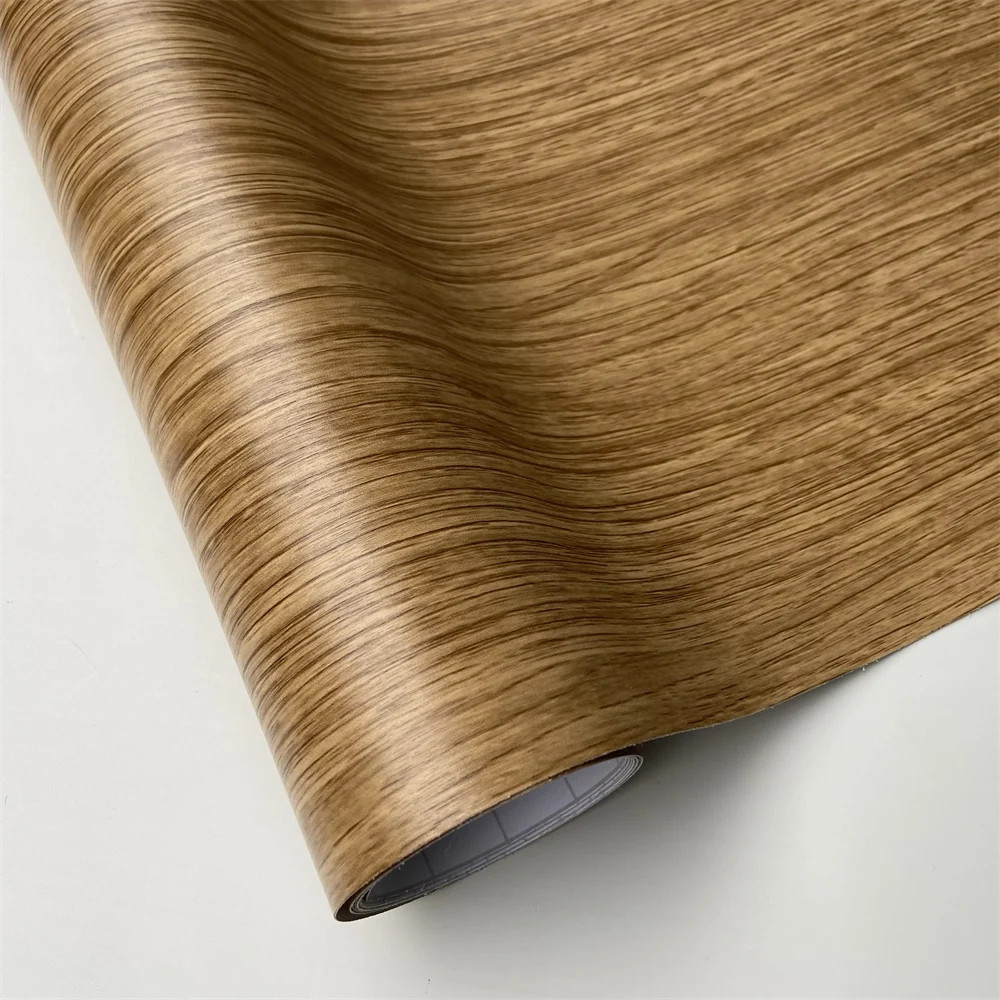 Wood Grain Vinyl Wrap Film Furniture Cabinet Car Interior Bubble Free Decorative