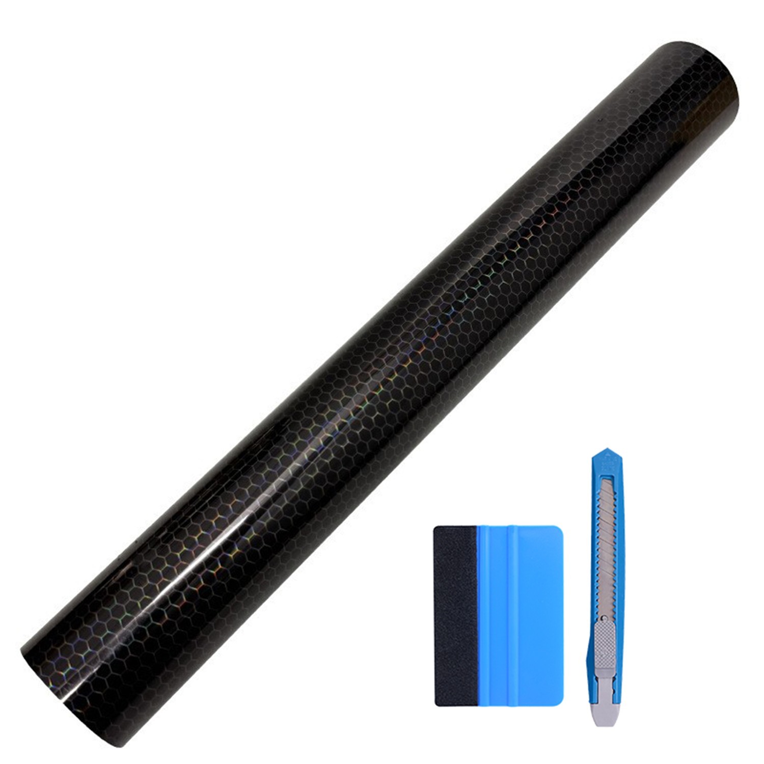 Car Headlight Taillight Transparent Honeycomb Design Lens Vinyl Protection Film