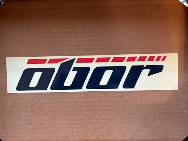 OBOR TIRES OEM DARK BLUE STICKER 9″x2″ racing ATV Offroad ATV