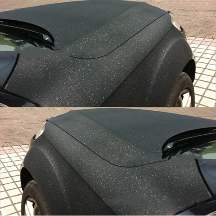Car Laptop Vinyl Auto Wrap Film Sticker Decal Stardust Matte Black Carbon Fiber