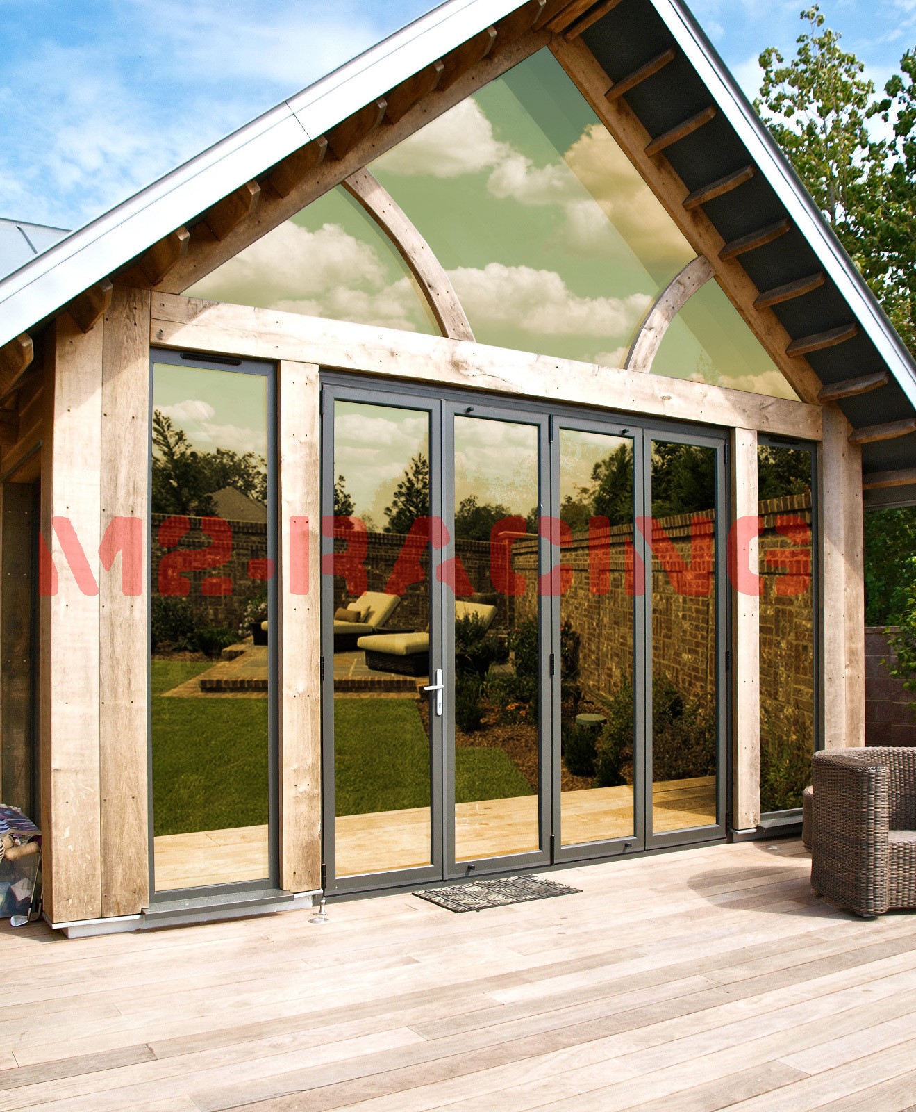 Gold Chrome Window Tint One Way Mirror Film UV Heat Reflective Home Office DIY